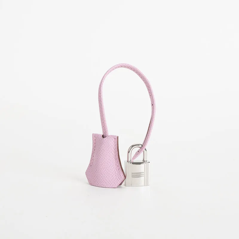 BIRKIN 25 EPSOM LEATHER (SELLIER SHAPE) MAUVE SYLVESTRE WITH PALLADIUM HARDWARE (PHW) - 7