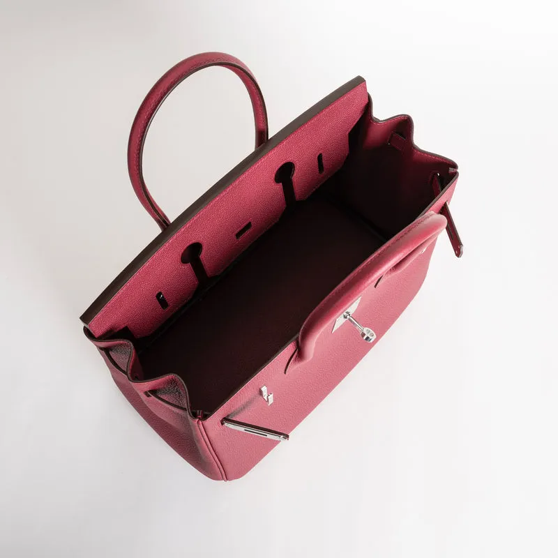 BIRKIN 30 TOGO LEATHER ROUGE GRENAT WITH PALLADIUM HARDWARE (PHW) - 3