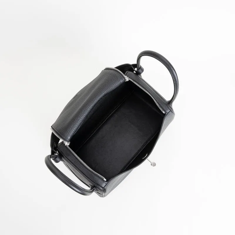 LINDY 30 CLEMENCE LEATHER NOIR (BLACK) WITH PALLADIUM HARDWARE (PHW) - 3