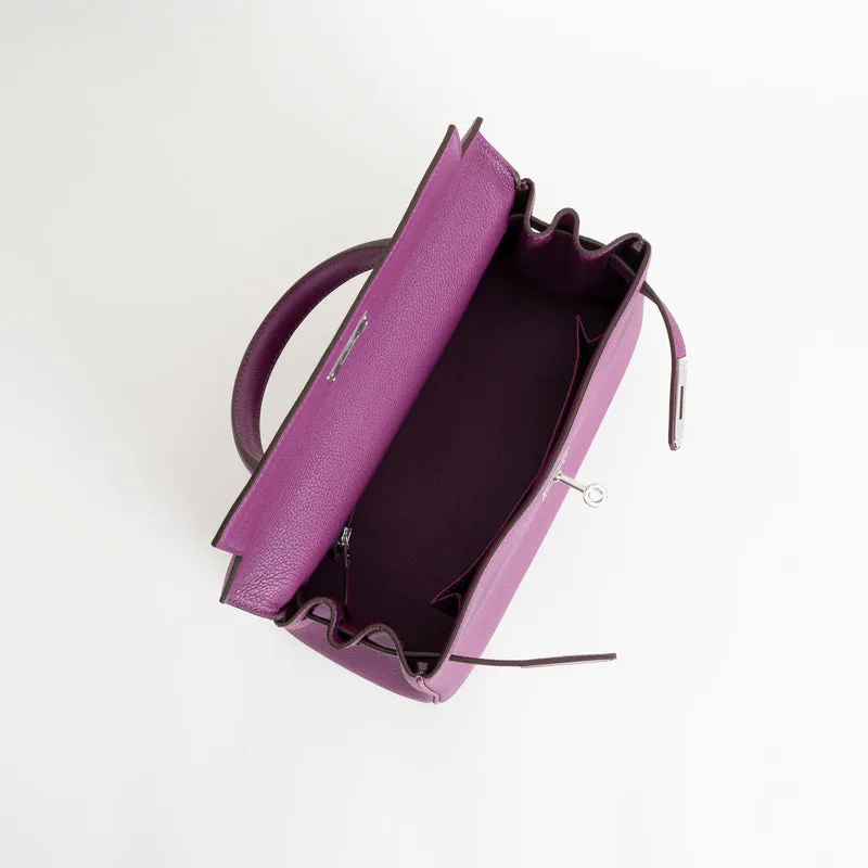 KELLY 28 TOGO LEATHER ANEMONE WITH PALLADIUM HARDWARE (PHW) - 4