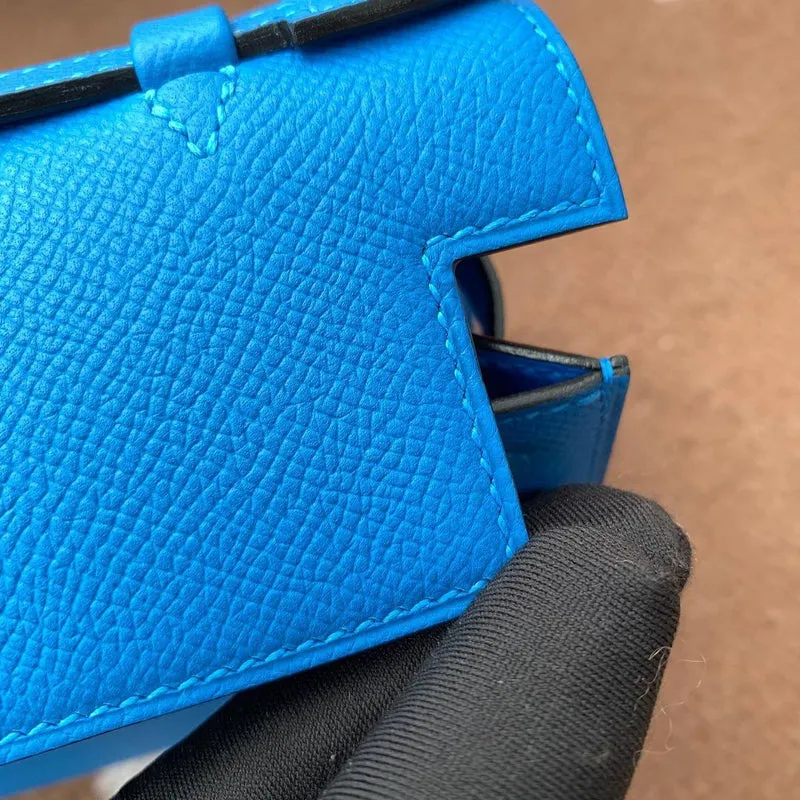 KELLY POCHETTE EPSOM LEATHER BLEU HYDRA WITH GOLD HARDWARE (GHW) - 3