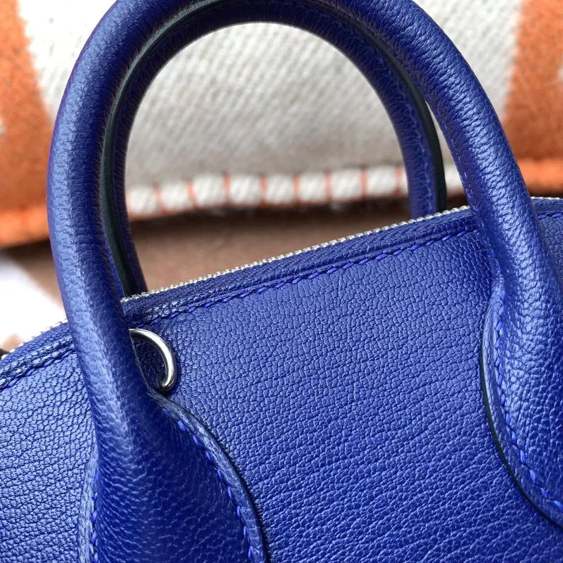 MINI BOLIDE CHEVRE LEATHER BLUE ELECTRIC WITH PALLADIUM HARDWARE (PHW) - 2