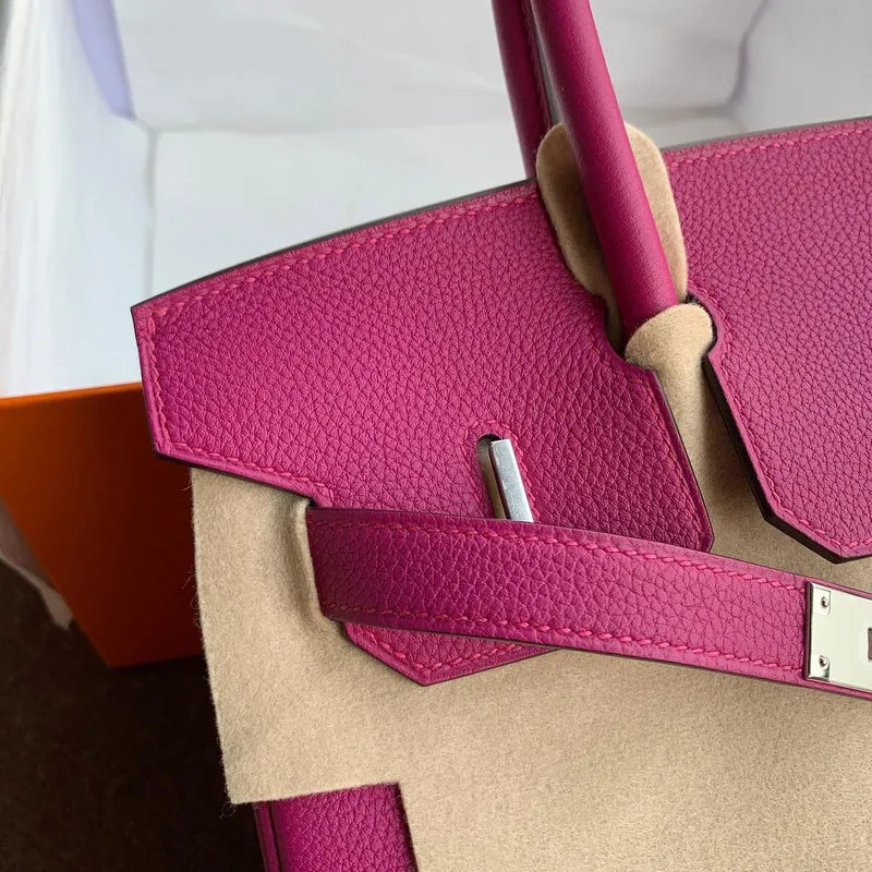 BIRKIN 30 TOGO LEATHER ROSE POURPRE WITH PALLADIUM HARDWARE (PHW) - 3