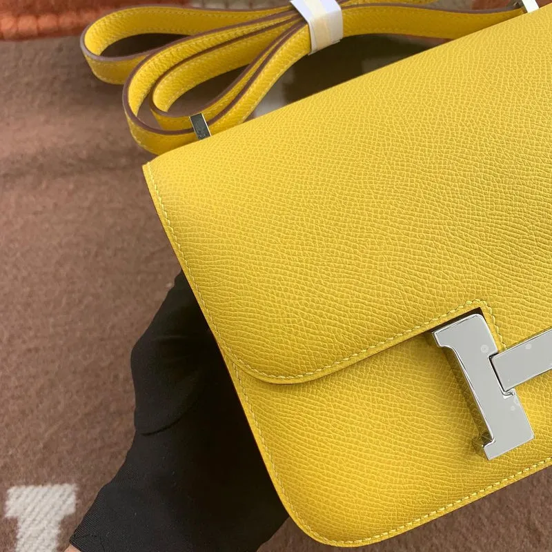 CONSTANCE 18 (MINI) EPSOM LEATHER JAUNE DE NAPLES WITH PALLADIUM HARDWARE (PHW) - 4