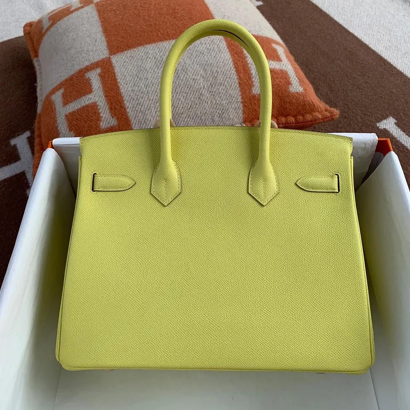 BIRKIN 30 EPSOM LEATHER LIME WITH GOLD HARDWARE (GHW) - 2