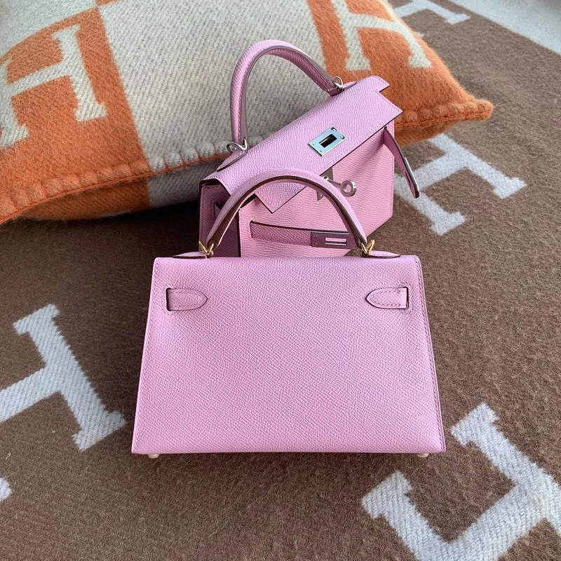 MINI KELLY II (20) EPSOM LEATHER MAUVE SYLVESTRE WITH GOLD HARDWARE (GHW) - 2