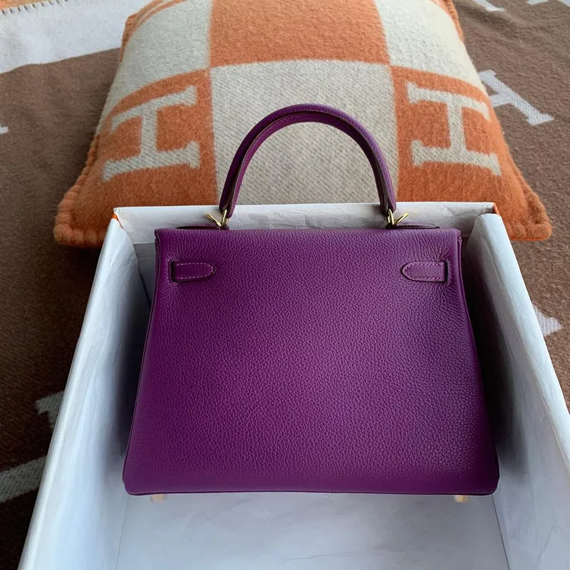 KELLY 25 TOGO LEATHER ANEMONE WITH GOLD HARDWARE (GHW) - 2