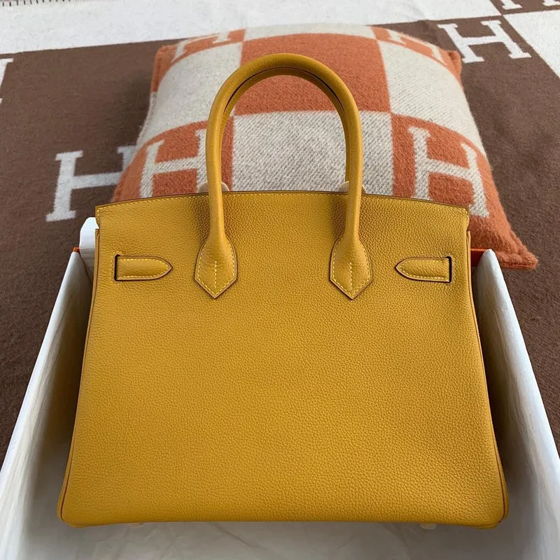 BIRKIN 30 TOGO LEATHER JAUNE AMBER WITH GOLD HARDWARE (GOLD) - 2