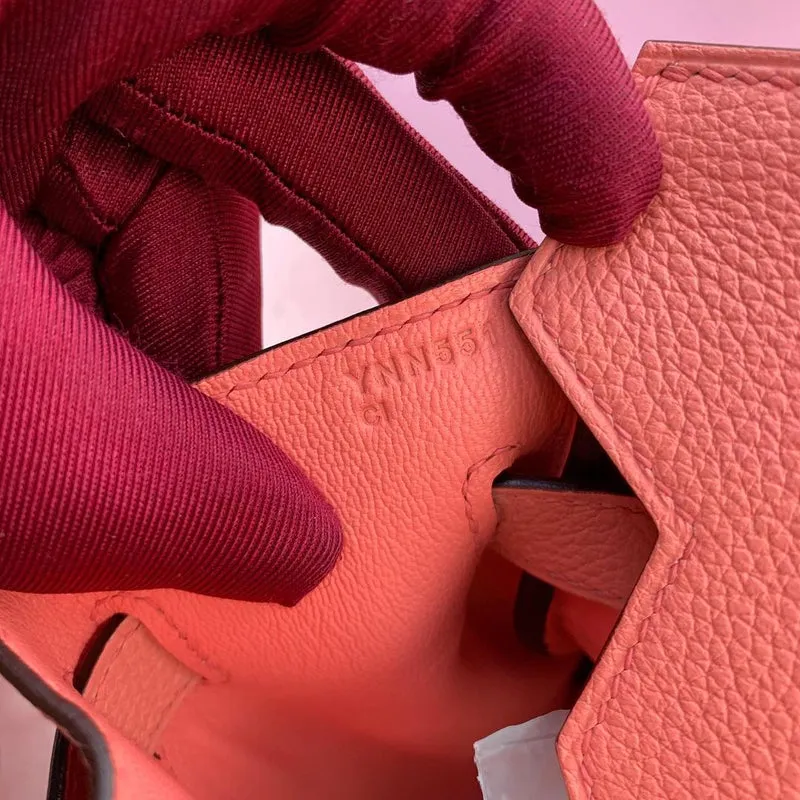 BIRKIN 30 TOGO LEATHER ROSE AZALEE WITH GOLD HARDWARE (GHW) - 3