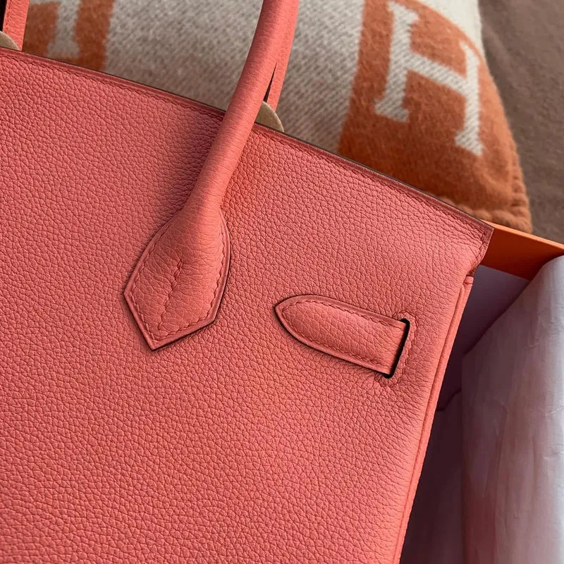 BIRKIN 30 TOGO LEATHER ROSE AZALEE WITH GOLD HARDWARE (GHW) - 6