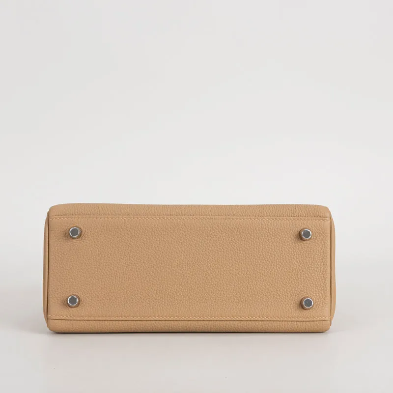 KELLY 25 TOGO LEATHER CHAI WITH PALLADIUM HARDWARE (PHW) - 8