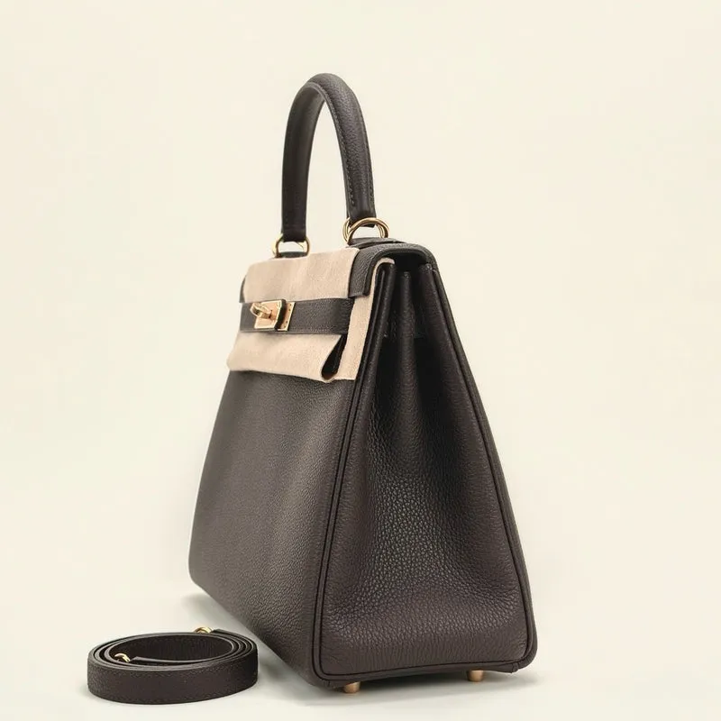 KELLY 28 TOGO LEATHER CHOCOLAT WITH GOLD HARDWARE (GHW) - 3