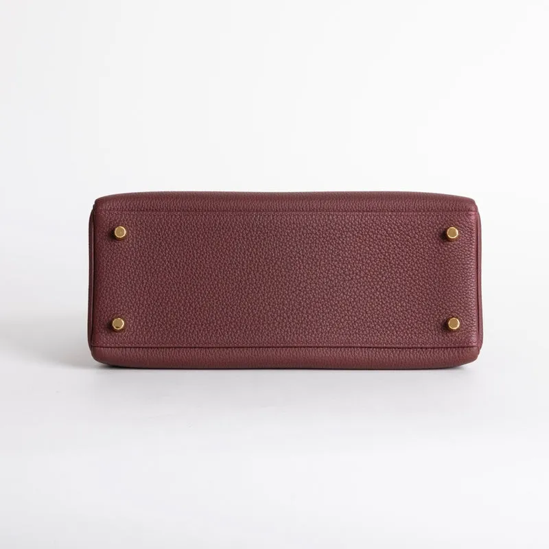 KELLY 28 TOGO LEATHER ROUGE H WITH GOLD HARDWARE (GHW) - 5