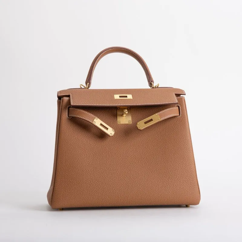 KELLY 28 TOGO LEATHER GOLD WITH GOLD HARDWARE (GHW) - 3
