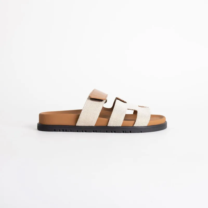 CHYPRE SANDALS CANVAS PRUNOIR & NATUREL - 2