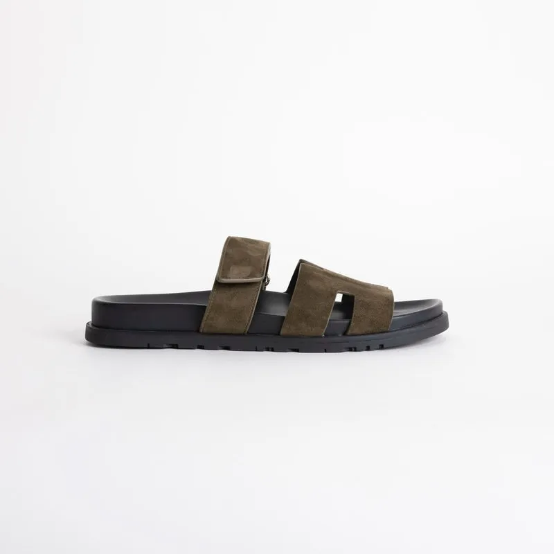 CHYPRE SANDALS SUEDE VERT FORET - 2
