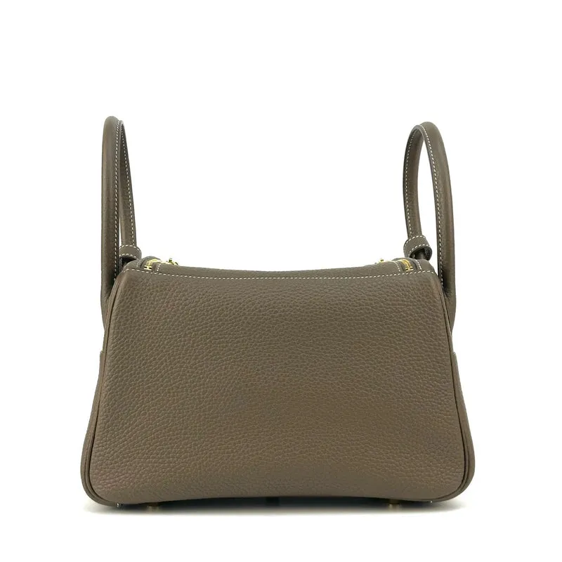 LINDY 26 CLEMENCE LEATHER ETOUPE WITH GOLD HARDWARE (GHW) - 3