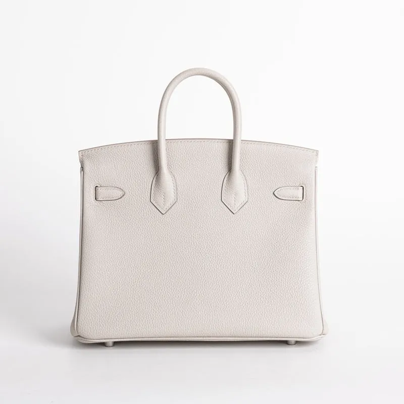 BIRKIN 25 TOGO LEATHER BETON WITH PALLADIUM HARDWARE (PHW) - 2