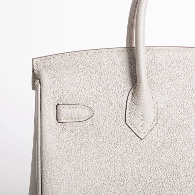 BIRKIN 25 TOGO LEATHER BETON WITH PALLADIUM HARDWARE (PHW) - 5
