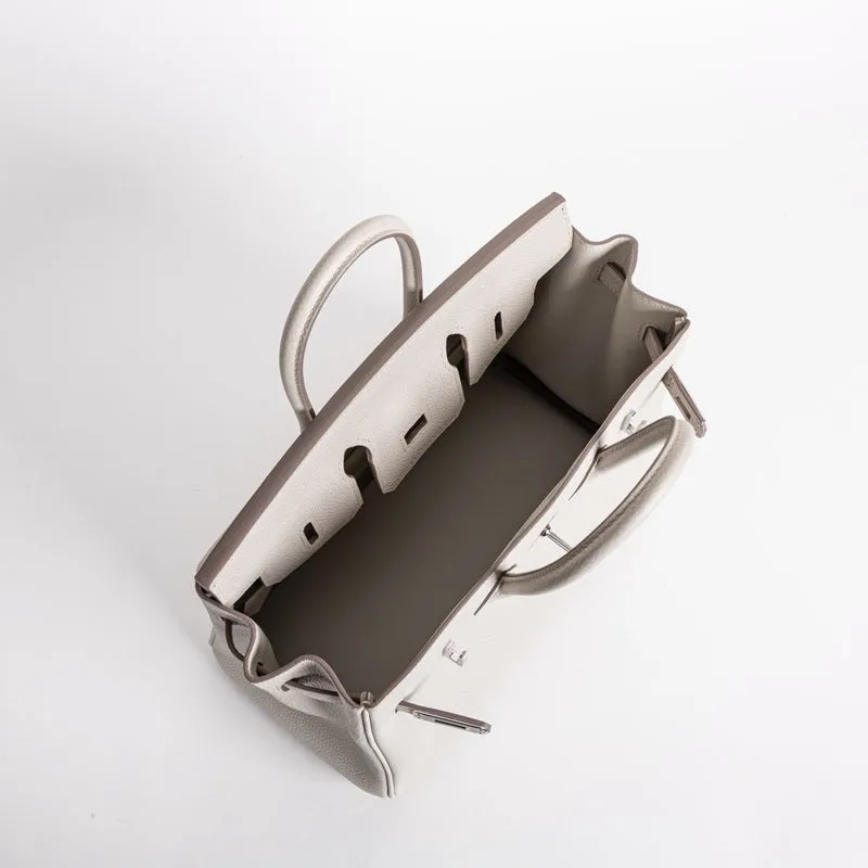 BIRKIN 25 TOGO LEATHER BETON WITH PALLADIUM HARDWARE (PHW) - 3