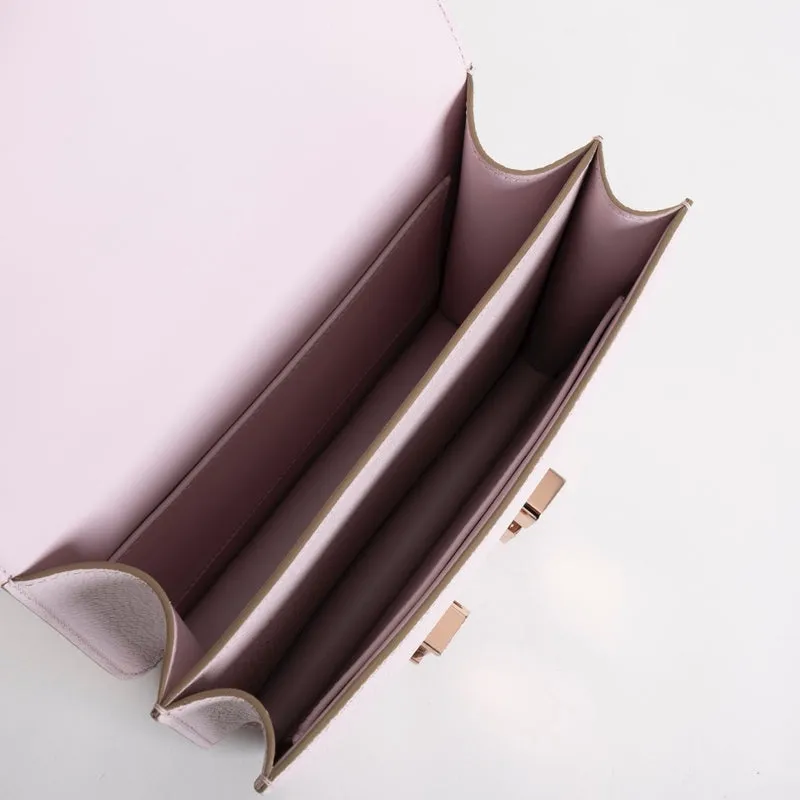 CONSTANCE 18 (MINI) CHEVRE LEATHER MAUVE PALE WITH ROSE GOLD HARDWARE (RGHW) - 4