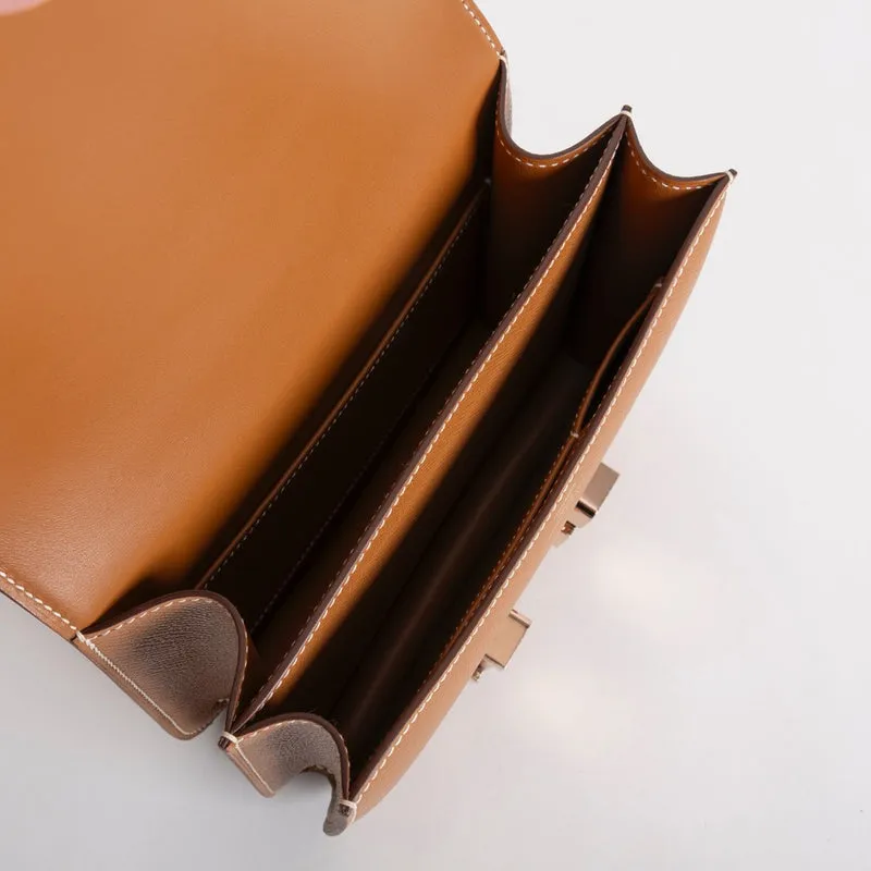 CONSTANCE 18 (MINI) EPSOM LEATHER GOLD WITH ROSE GOLD HARDWARE (RGHW) - 4