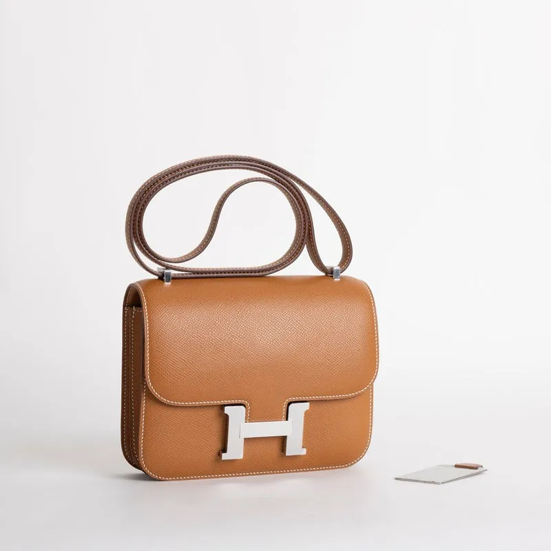 CONSTANCE 18 (MINI) EPSOM LEATHER GOLD WITH PALLADIUM HARDWARE (PHW) - 3