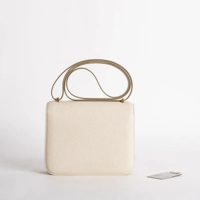 CONSTANCE 18 (MINI) EPSOM LEATHER CRAIE WITH GOLD HARDWARE (GHW) - 3