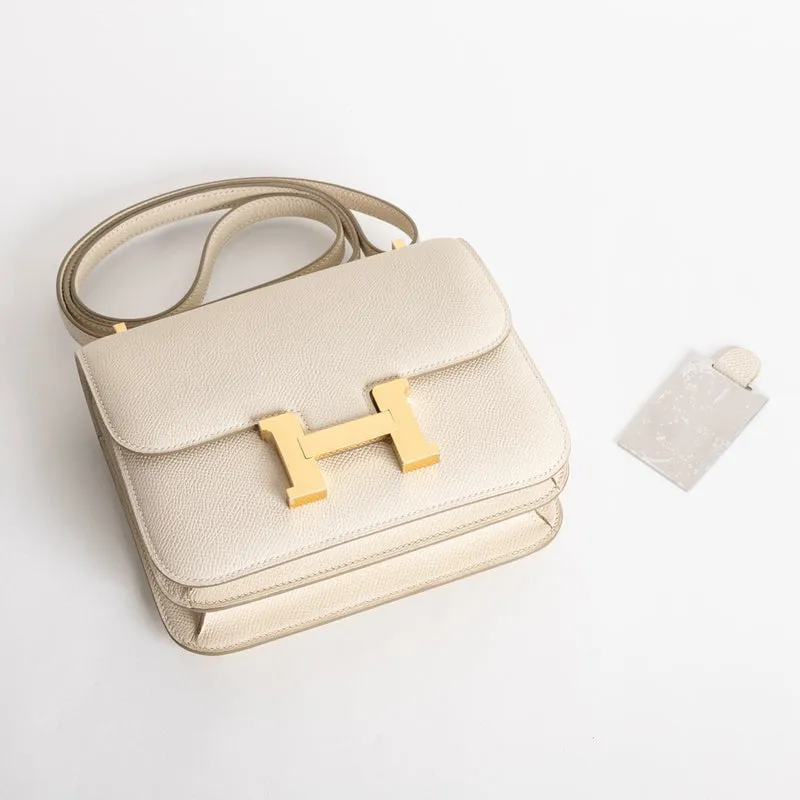 CONSTANCE 18 (MINI) EPSOM LEATHER CRAIE WITH GOLD HARDWARE (GHW) - 5
