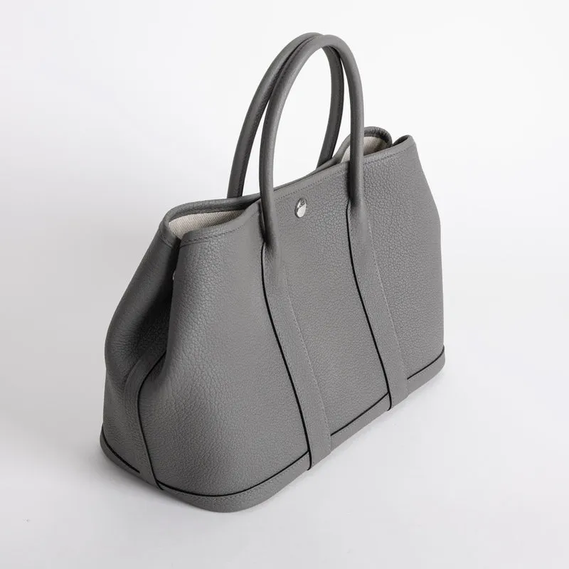GARDEN PARTY 30 NEGONDA LEATHER GRIS MEYER WITH PALLADIUM HARDWARE (PHW) - 2