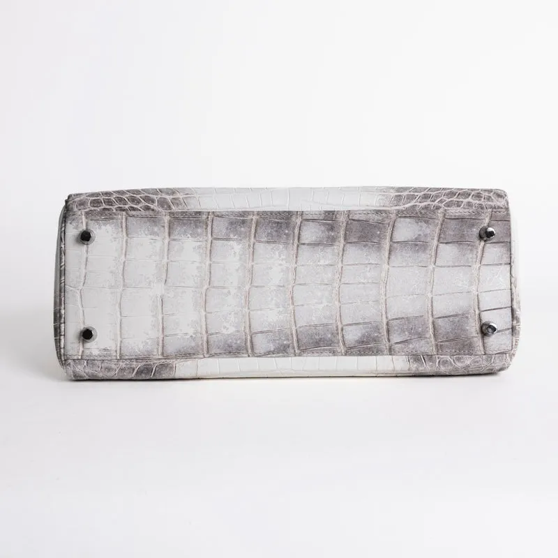 KELLY 32 NILOTICUS CROCODILE (MATTE) LEATHER HIMALAYA WITH PALLADIUM HARDWARE (PHW) - 7