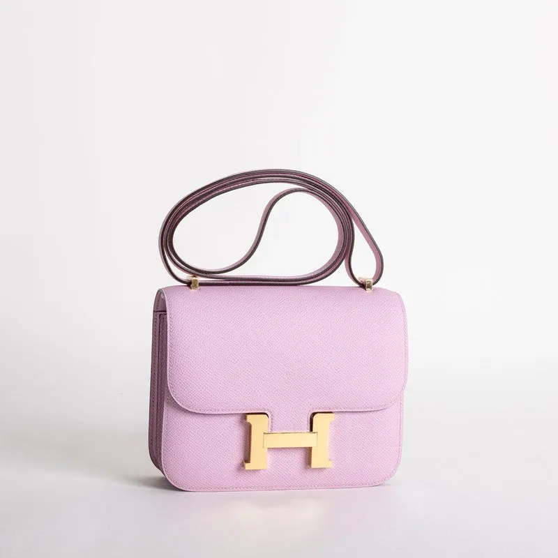 CONSTANCE 18 (MINI) EPSOM LEATHER MAUVE SYLVESTRE WITH GOLD HARDWARE (GHW) - 2
