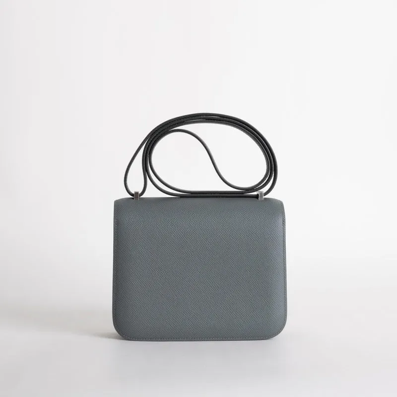 CONSTANCE 18 (MINI) EPSOM LEATHER VERT DE GRIS WITH PALLADIUM HARDWARE (PHW) - 3