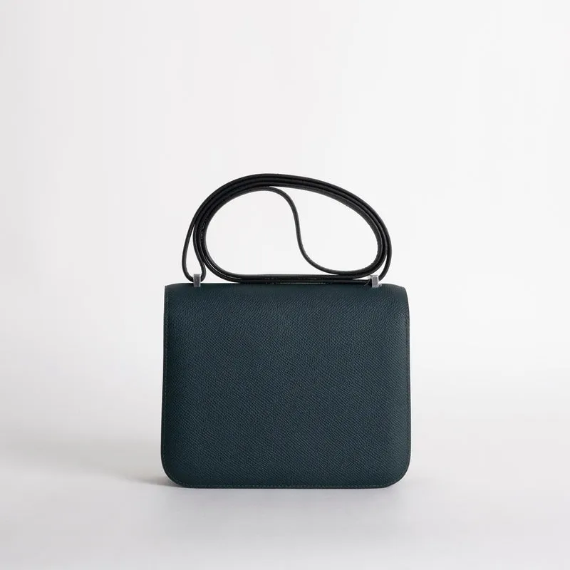 CONSTANCE 18 (MINI) EPSOM LEATHER VERT ROUSSEAU WITH PALLADIUM HARDWARE (PHW) - 2