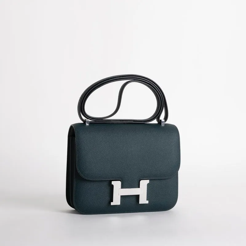 CONSTANCE 18 (MINI) EPSOM LEATHER VERT ROUSSEAU WITH PALLADIUM HARDWARE (PHW) - 3