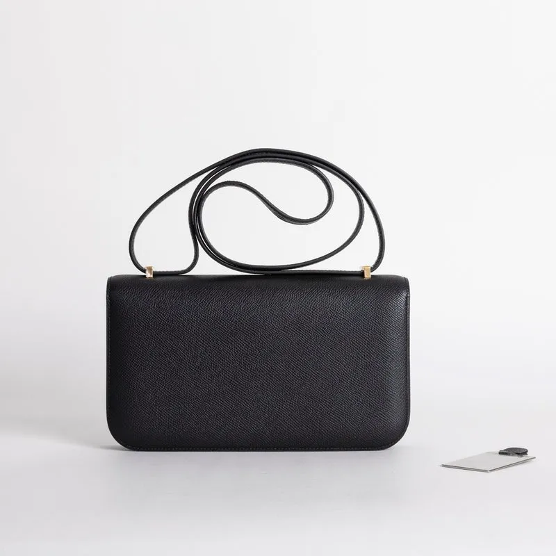 CONSTANCE 24 ELAN EPSOM LEATHER NOIR (BLACK) WITH GOLD HARDWARE (GHW) - 3
