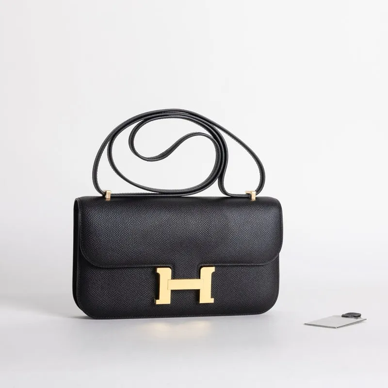 CONSTANCE 24 ELAN EPSOM LEATHER NOIR (BLACK) WITH GOLD HARDWARE (GHW) - 2