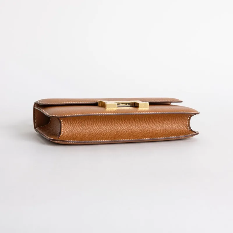 CONSTANCE 24 ELAN EPSOM LEATHER GOLD WITH GOLD HARDWARE (GHW) - 5