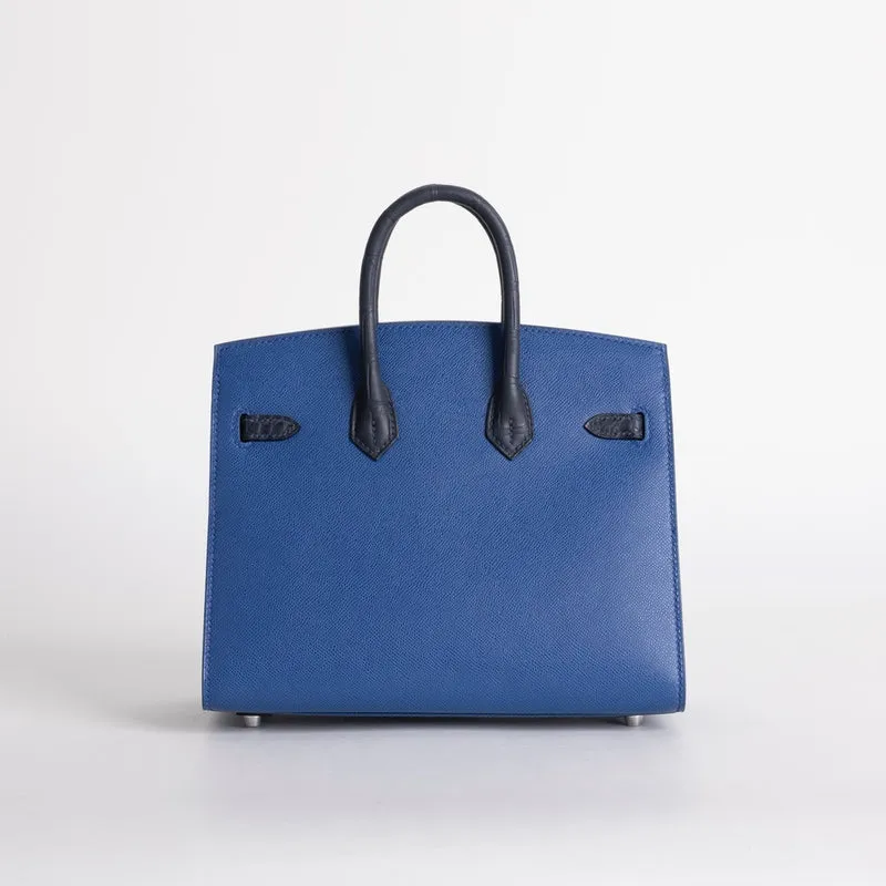 BIRKIN 20 FAUBOURG "NIGHT" BLUE MARINE WITH PALLADIUM HARDWARE (PHW) - 2