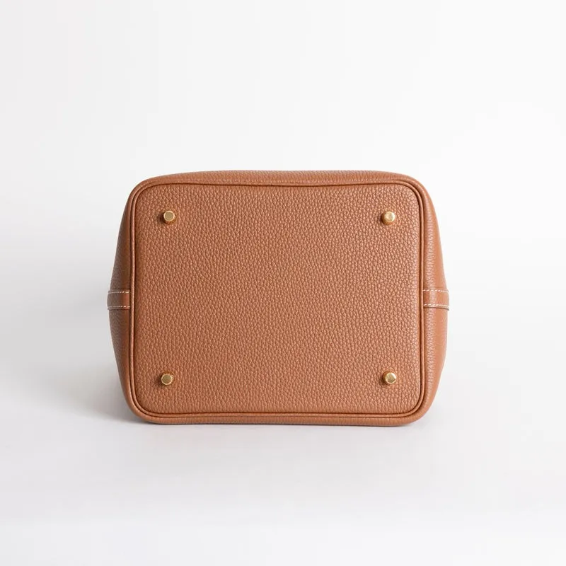 PICOTIN 22 LOCK CLEMENCE LEATHER GOLD WITH GOLD HARDWARE (GHW) - 5