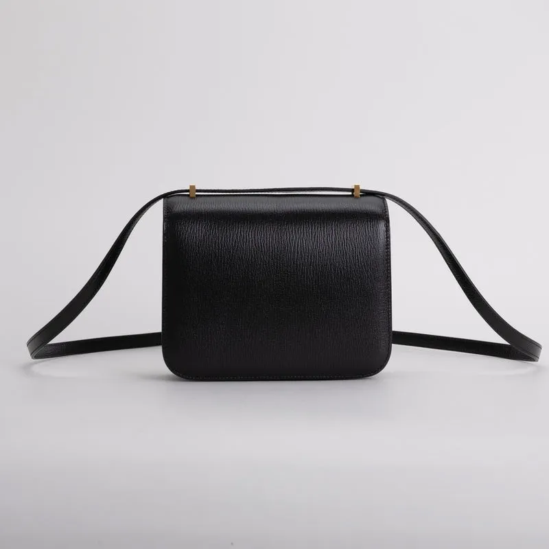 CONSTANCE 18 (MINI) CHEVRE LEATHER NOIR (BLACK) WITH GOLD HARDWARE (GHW) - 4