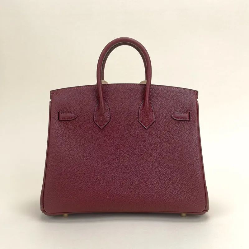 BIRKIN 25 TOGO LEATHER ROUGE H WITH GOLD HARDWARE (GHW) - 2