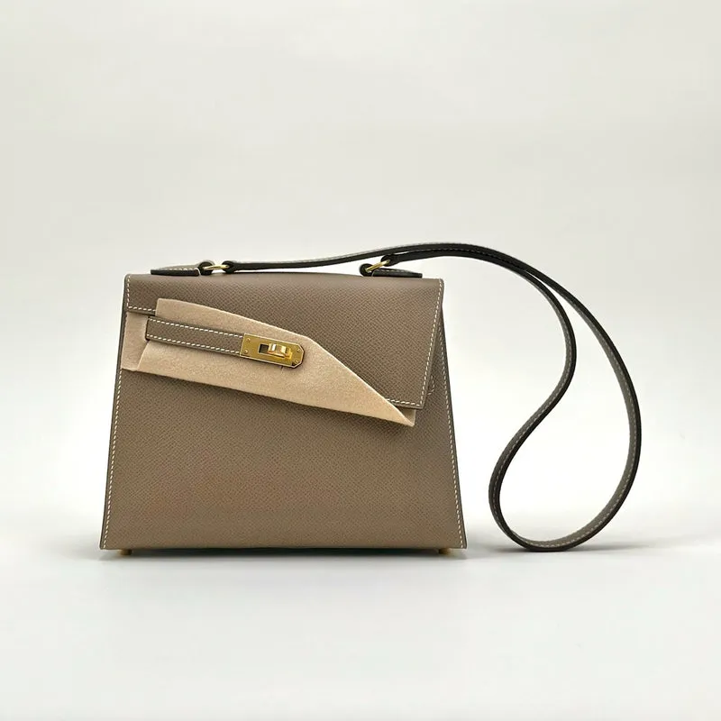 KELLY DESORDRE EPSOM LEATHER ETOUPE WITH GOLD HARDWARE (GHW) - 2