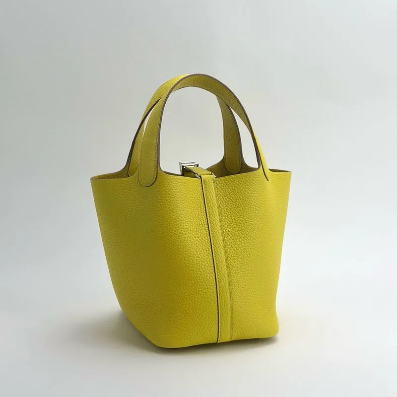 PICOTIN 18 LOCK CLEMENCE LEATHER LIME WITH PALLADIUM HARDWARE (PHW) - 3