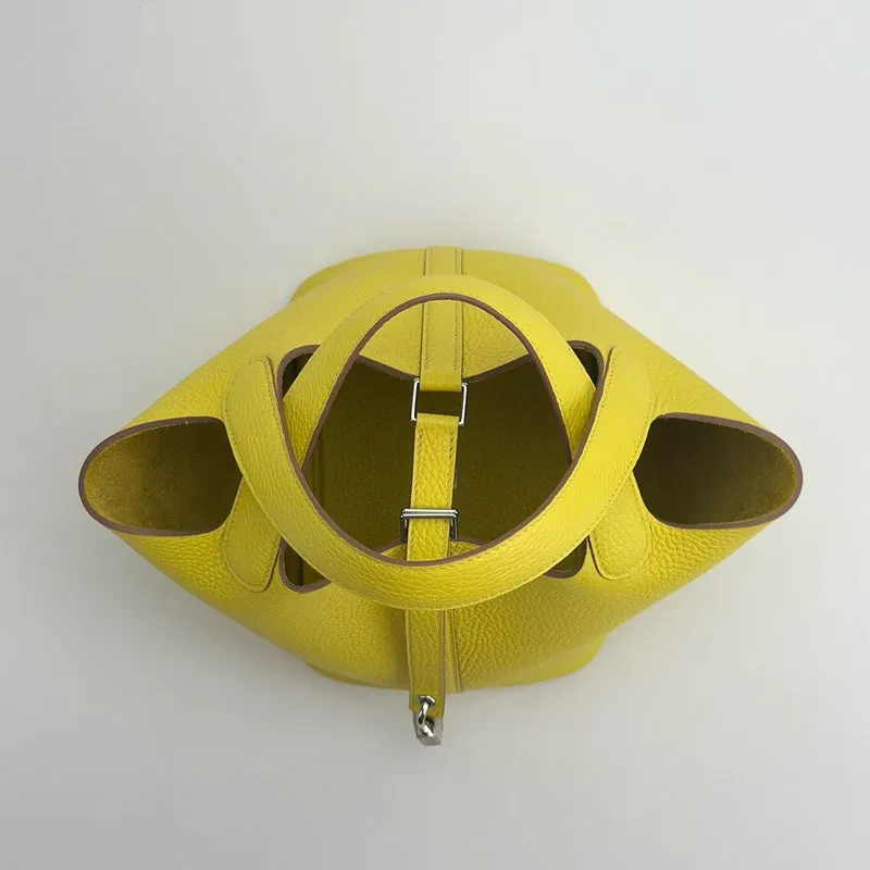 PICOTIN 18 LOCK CLEMENCE LEATHER LIME WITH PALLADIUM HARDWARE (PHW) - 4