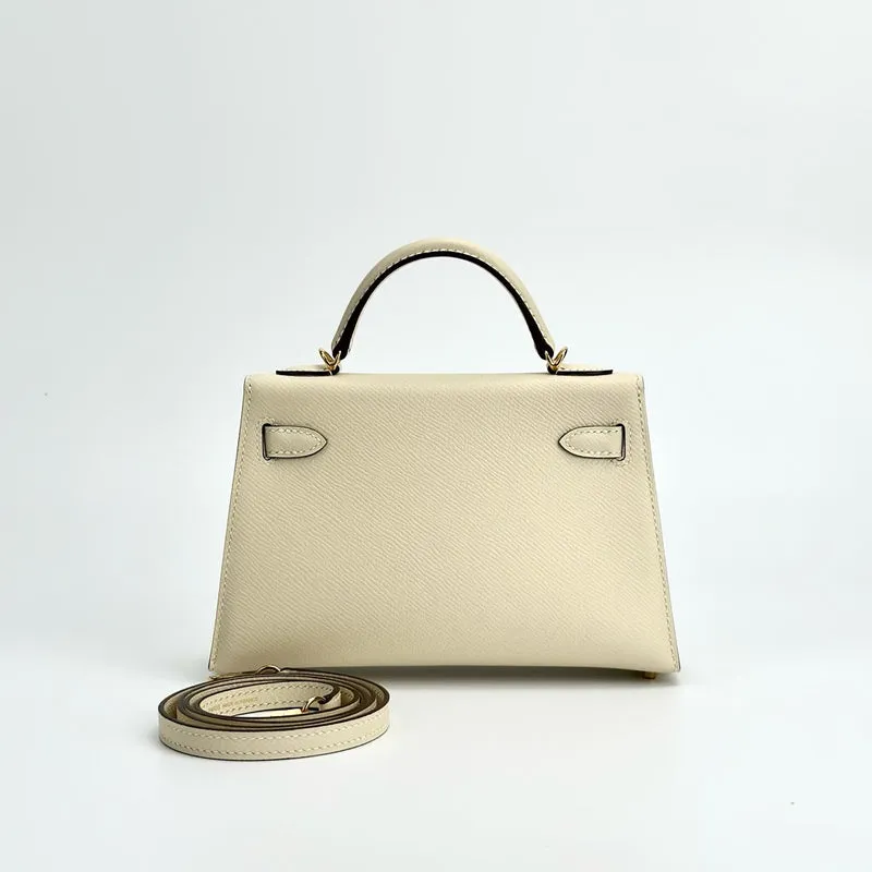 MINI KELLY II (20) EPSOM LEATHER NATA WITH GOLD HARDWARE (GHW) - 2
