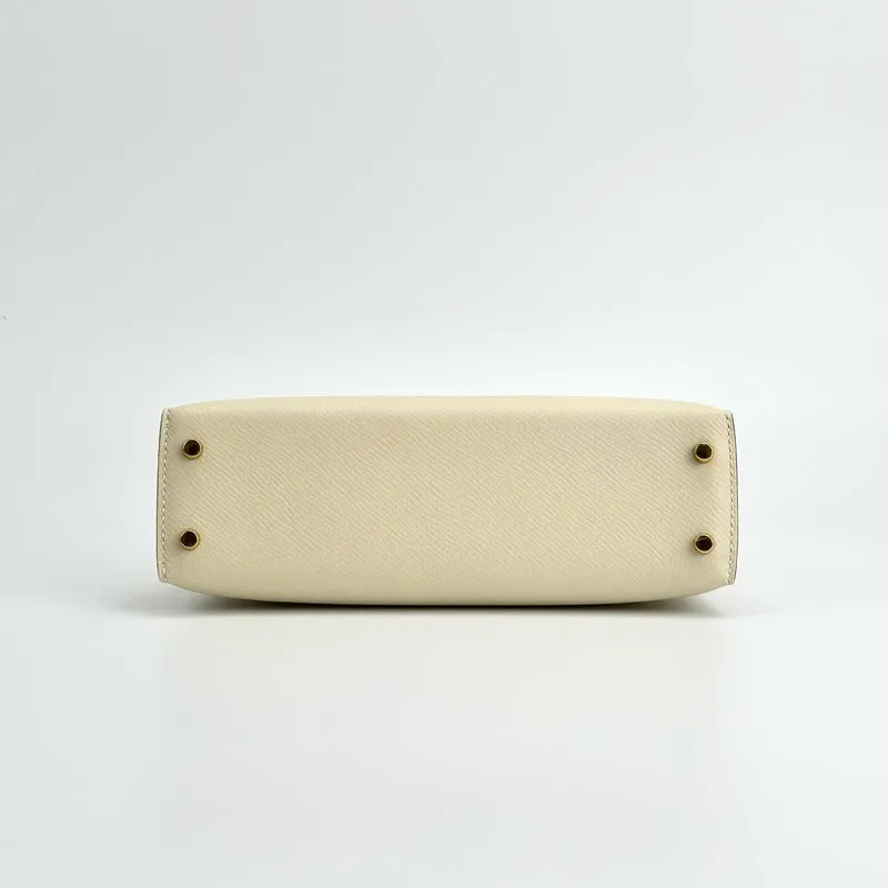 MINI KELLY II (20) EPSOM LEATHER NATA WITH GOLD HARDWARE (GHW) - 6