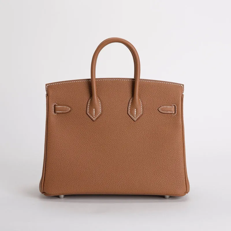 BIRKIN 25 TOGO LEATHER GOLD WITH PALLADIUM HARDWARE (PHW) - 2