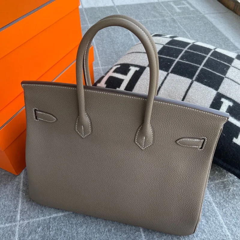 BIRKIN 35 TOGO LEATHER ETOUPE GOLD HARDWARE (GHW) - 2
