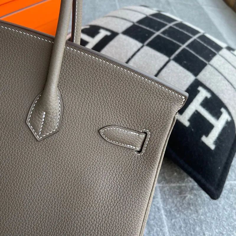 BIRKIN 35 TOGO LEATHER ETOUPE GOLD HARDWARE (GHW) - 6